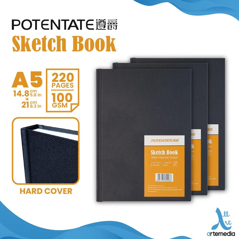 

Buku Sketsa Potentate Hard Cover A5 Stitch Bound Sketchbook