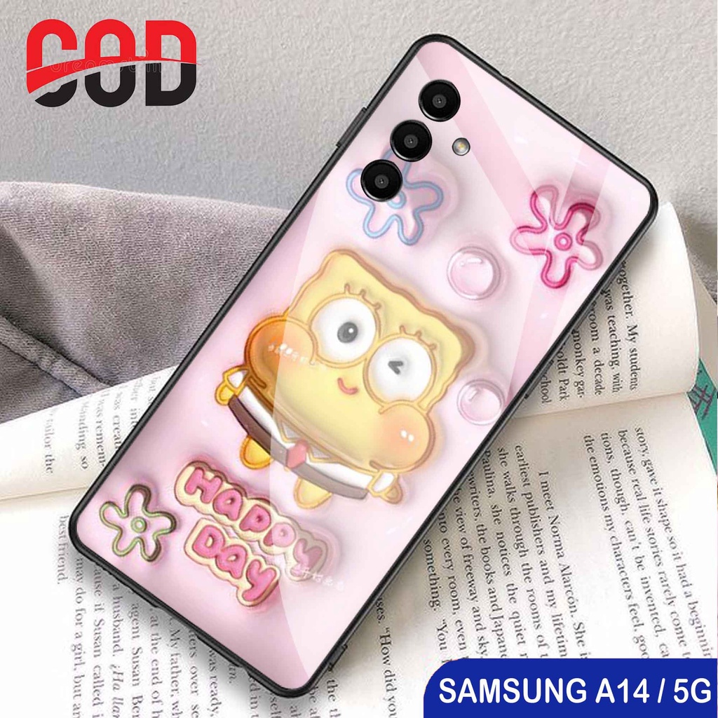 Case Glass Kaca Samsung A14 5G - Case Samsung A14 5G - Casing Samsung A14 5G - N153