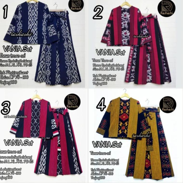 [ART. 1326 SETELAN TENUN# Tenun Troso Ori Premium Cantik Ori Batik set Solo  Kondangan Pesta Formal 