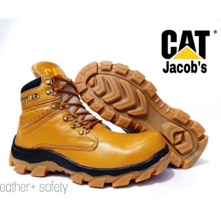 set70 100% ORIGINAL CATERPILLAR SEPATU SAFETY KULIT KERJA PRIA MURAH  LAPANGAN DINAS SEPATU Extra Bo