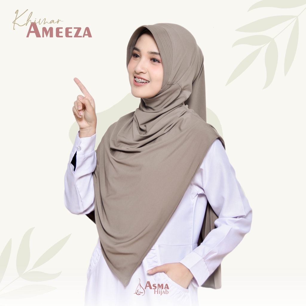 Khimar rempel By Asmahijab | Khimar Rampel Samping | Jilbab instan | hijab instant | Kerudung jersey