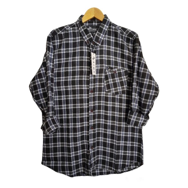 [Model Terbaru 2023] Kemeja Flanel Impor Pria Kualitas Premium Lengan Panjang Unisex Hem Flanel Baju