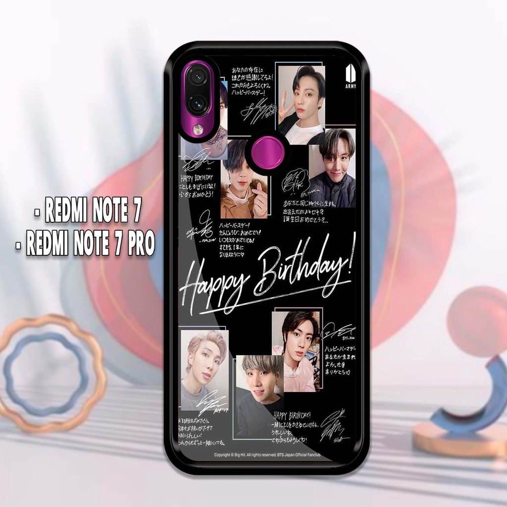 Case Kilau Redmi Note 7/7 Pro Permata Case Terbaru Case handphone 2d Glossy Kesing Redminote Kilau S