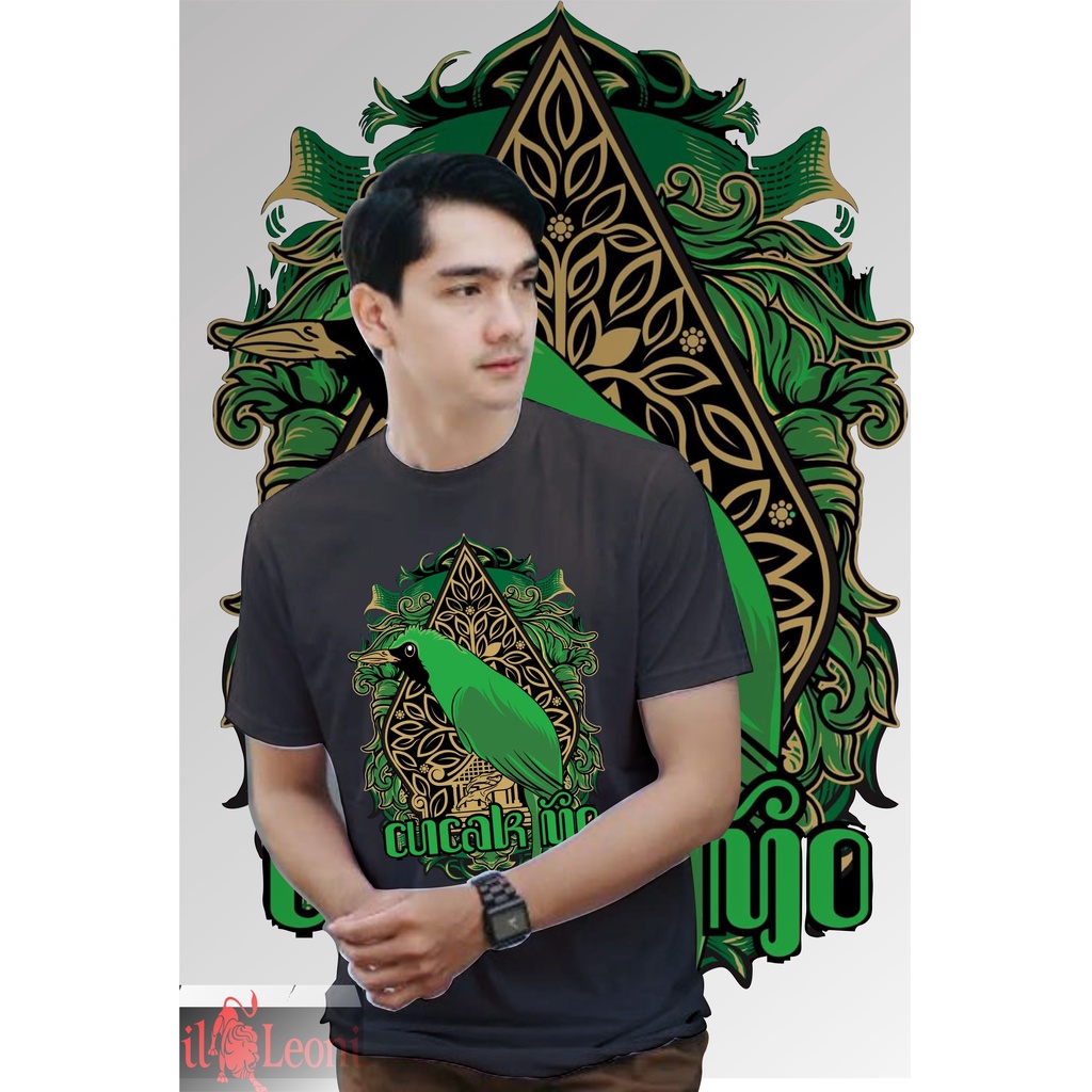 kaos burung cucak/kaos cucak ijo