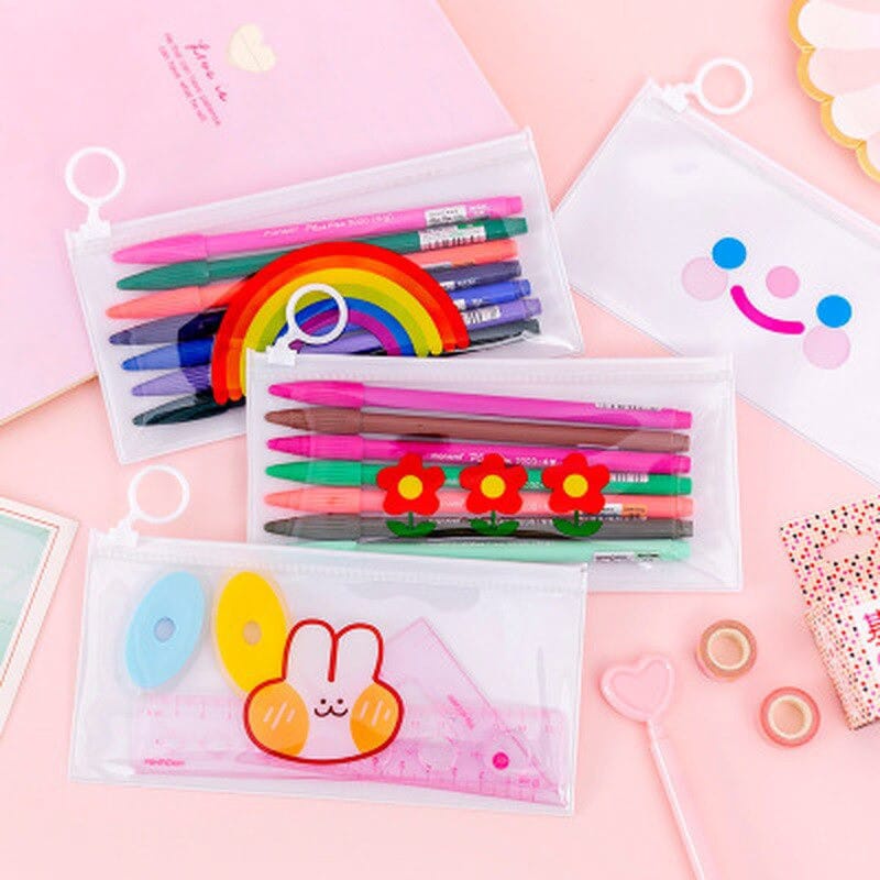 POUCH MINI TEMPAT PENSIL LUCU TEMPAT PENSIL ZIPPER MURAH MERIAH