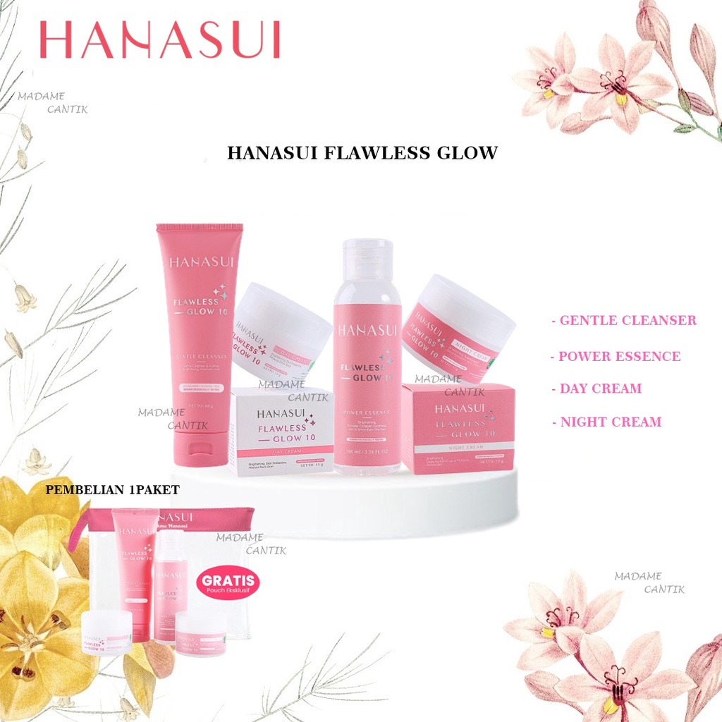 ✿ MADAME ✿ HANASUI FACE SKINCARE FLAWLESS SERIES CREAM CLEANSER ESSENCE ORIGINAL