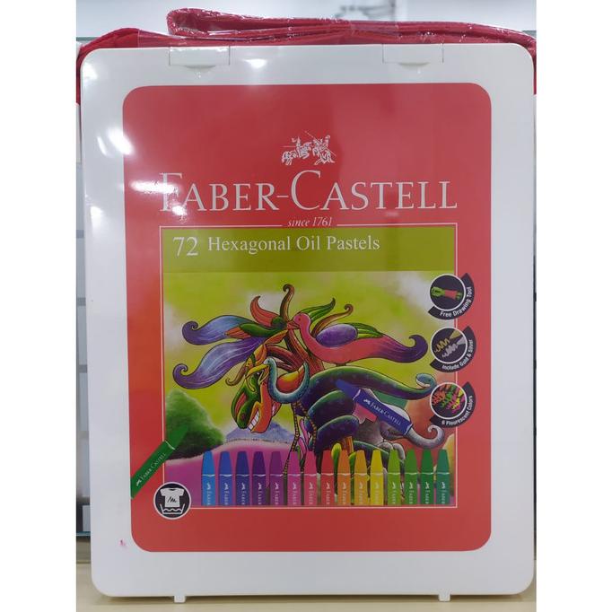 

ATK695FC 72 warna crayon Faber Castell Hexagonal Oil Pastel color asli