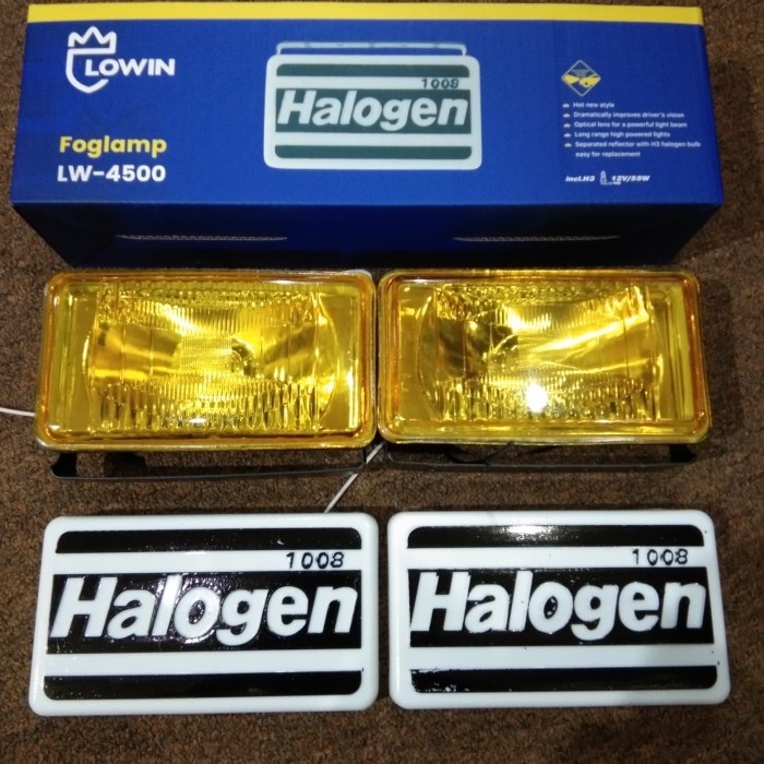 Foglamp Kotak Universal Lowin LW 4500 / Lampu Kabut Mobil Lowin LW4500