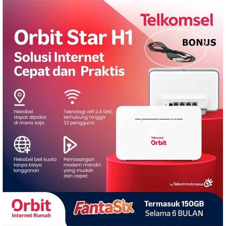 MODEM ORBIT H1 UNLOCK FREE KABEL USB