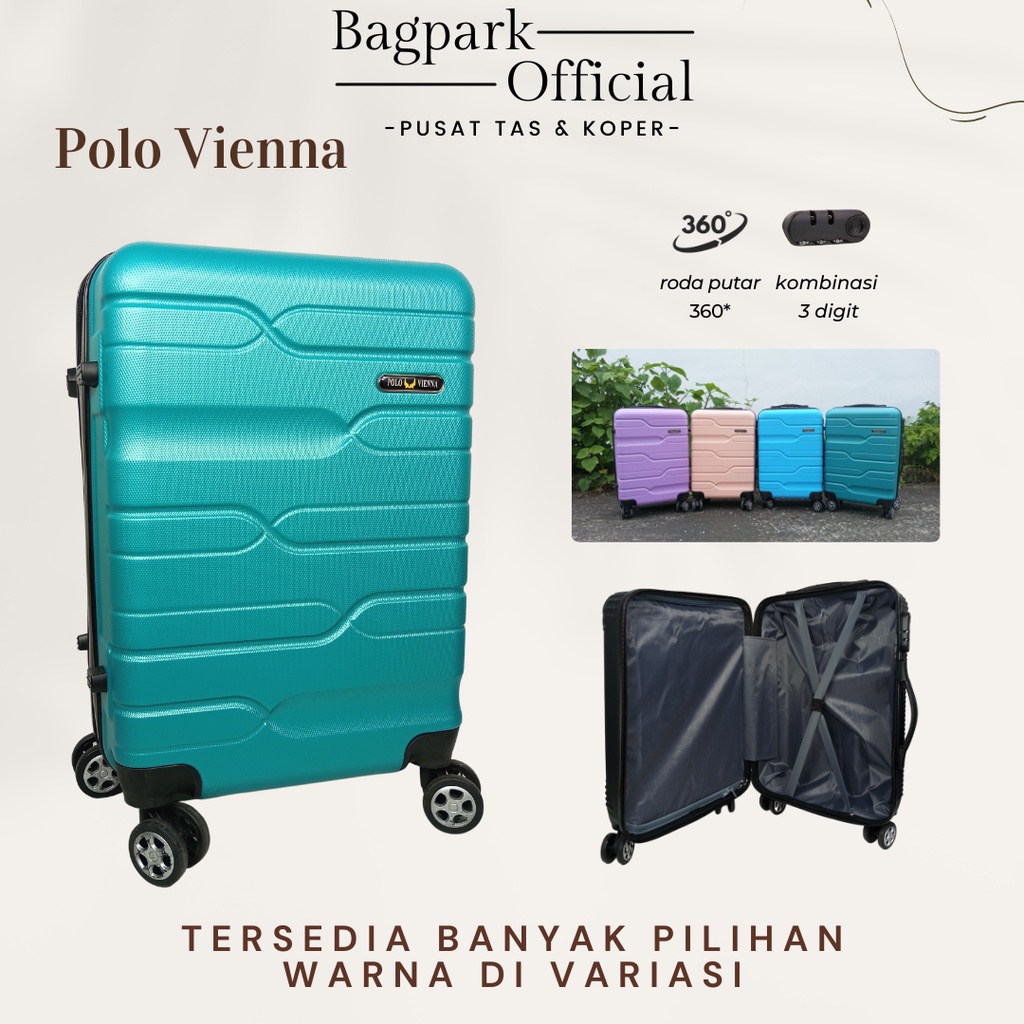 Koper Fiber Polo Vienna / Koper 20 Inch / Cabin Size / Koper Bagasi / Koper Import / Koper Murah