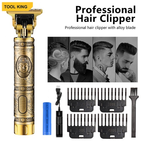 Mesin Cukur Rambut / Alat Cukur Kumis / Alat Cukur jenggot naga dragon / Mesin Cukur Rambut Elektrik / Professional Hair Clipper For Man-Cukur BD - GOLD