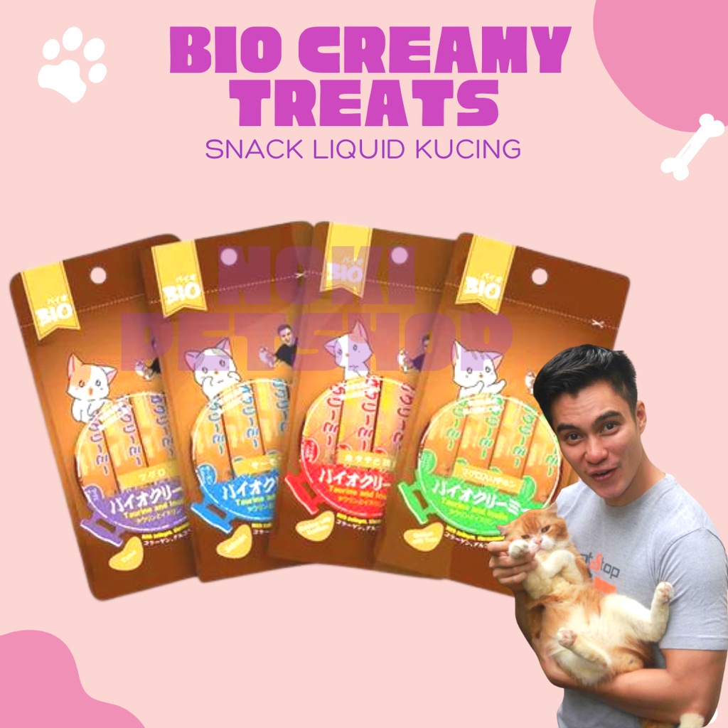 [BISA COD] BIO CREAMY TREATS BAIM WONG ISI 4PCS SETARA MEO CREAMY TREATS