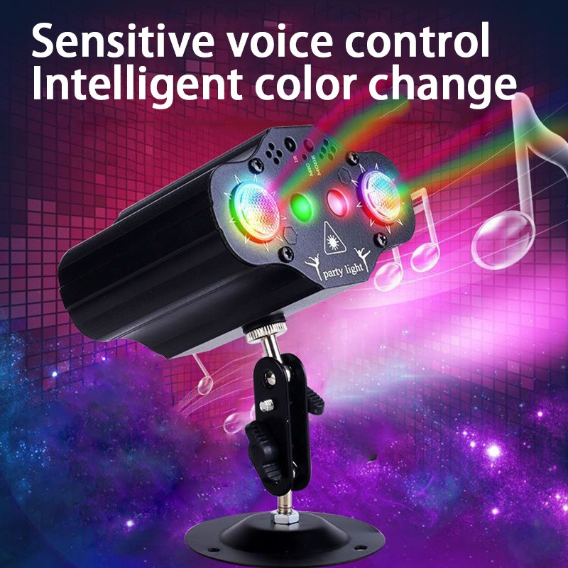 Velopiii67 Lampu Disco Proyektor Waterproof Sorot Laser Led Rgb Full Color Lighting Dj Party Remote