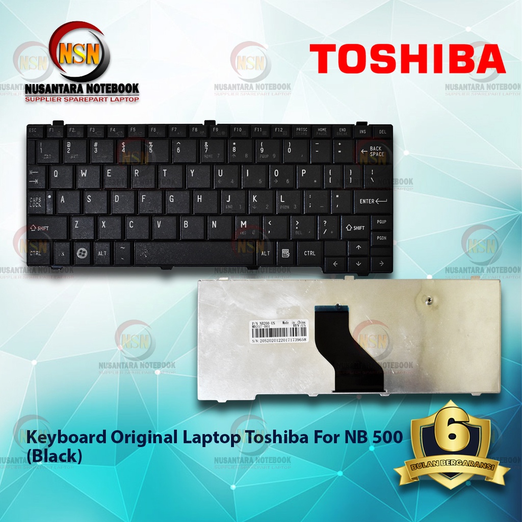 Keyboard Laptop Toshiba NB500 NB520 Series (Black)