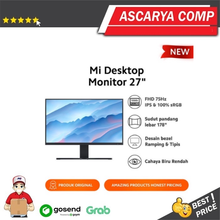 LED Desktop Monitor Xiaomi Mi 27&quot; Layar IPS 1080P / Monitor Xiaomi 27''