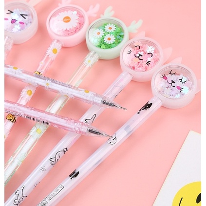 PENA KARAKTER PAYET GLITER BUNNY LUCU BLACK INK GEL PULPEN MURAH GEL BOLPEN GEL PASTEL ALAT TULIS SEKOLAH KANTOR MURAH IMPORT | FADHILAH SHOP BJB