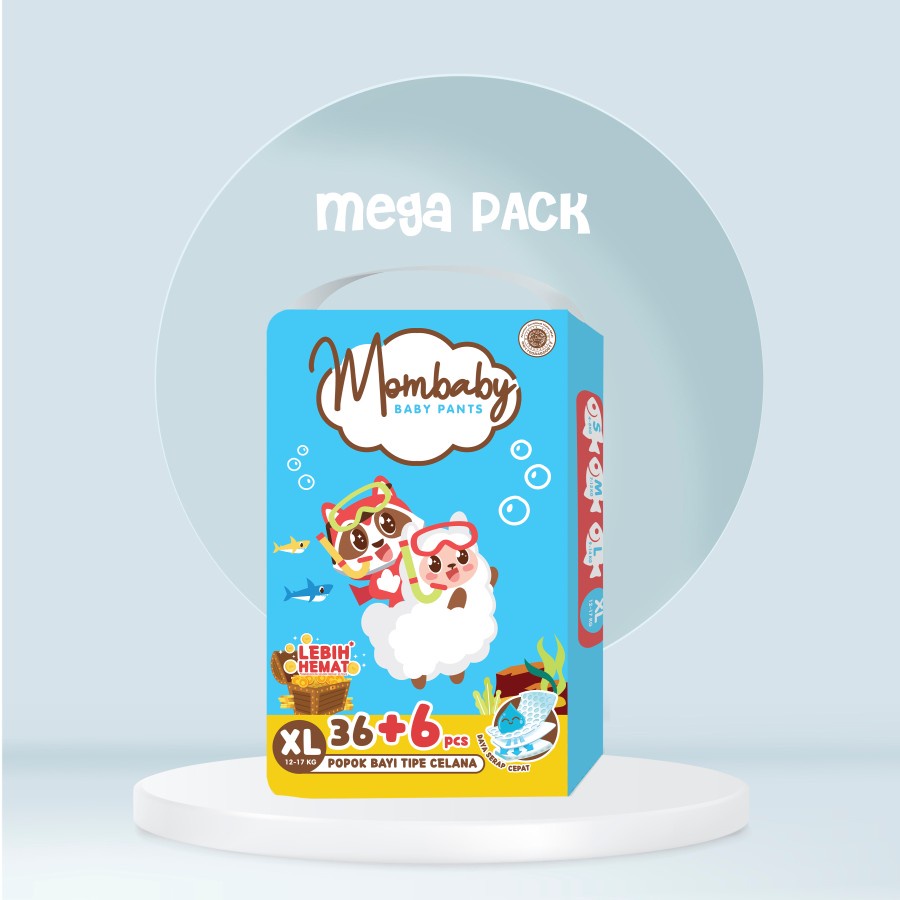 Mombaby Pants Mega Pack S54+6 / M50+6 / L42+6 / XL36+6 / XXL32+6