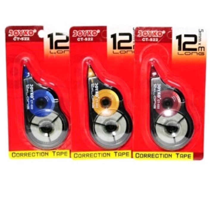 

1 LUSIN CORRECTION TAPE JOYKO CT-522 (MM x 12M) 12 pcs