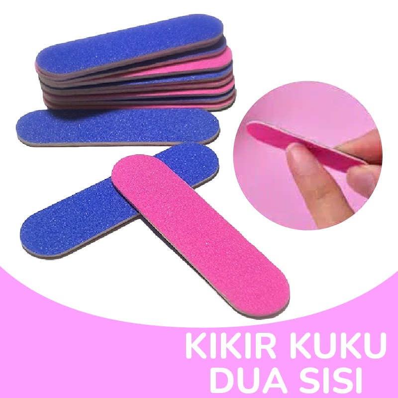 Pretty 2PCS Kikir Kuku Untuk Manicure Pedicure / Nail Art Kikir Kuku Kayu Portable untuk Pedicure Manicure 2pc