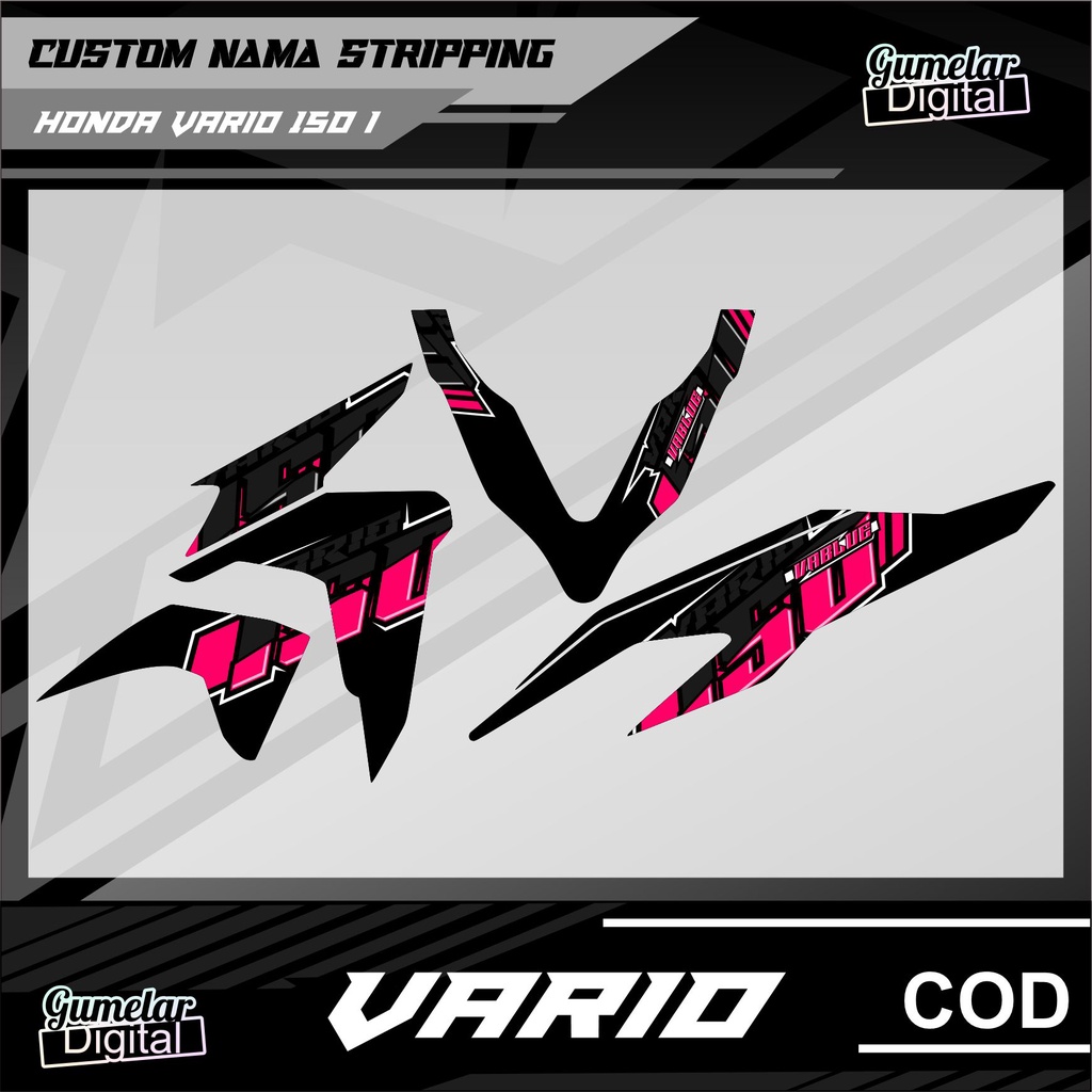 STRIPING VARIO 125/150 SIMPLE ELEGAN 2018-2021 01