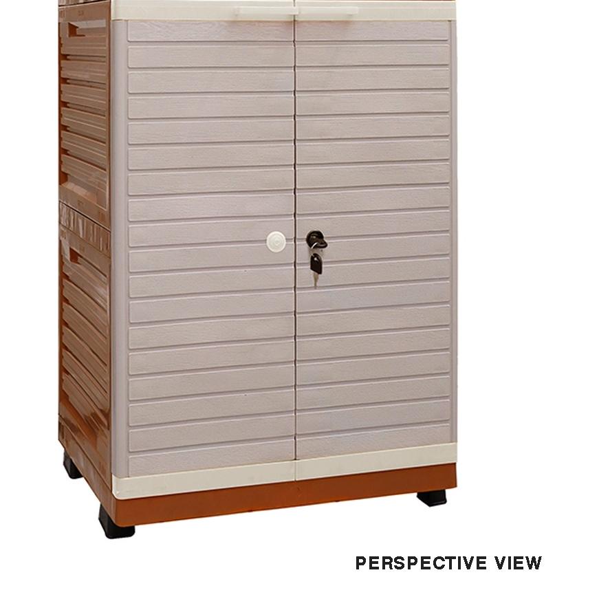 ✨BIG SALE✨ LEMARI PAKAIAN KUNCI GRAND CLUB MINI 2 SUSUN LEMARI PLASTIK SERBAGUNA CABINET LACI MINIMA