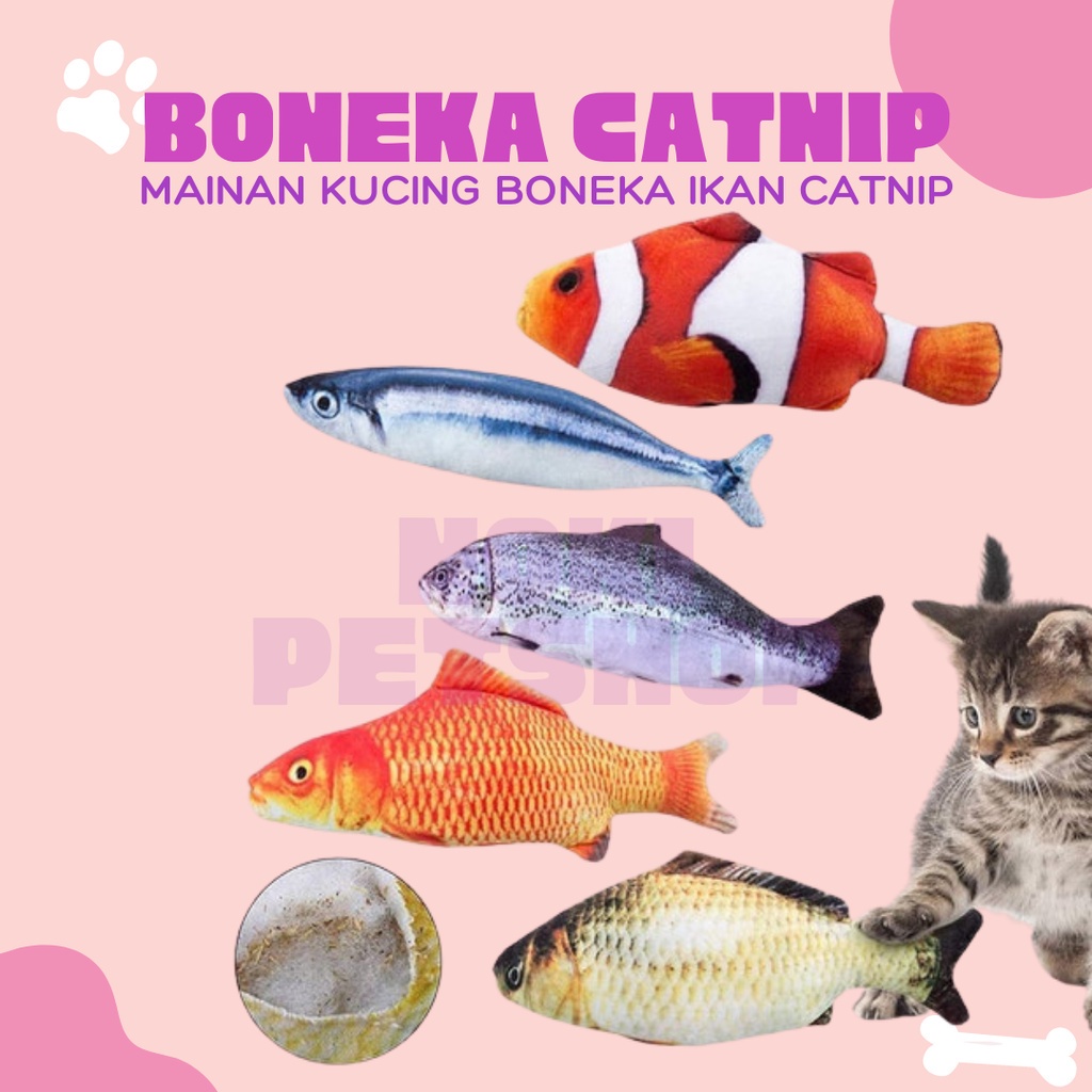 [BISA COD] CATNIP IKAN CATMINT FISH MAINAN KUCING CAT TOYS GIGITAN KUCING MAINAN INTERAKTIF KUCING CATNIP BENTUK IKAN