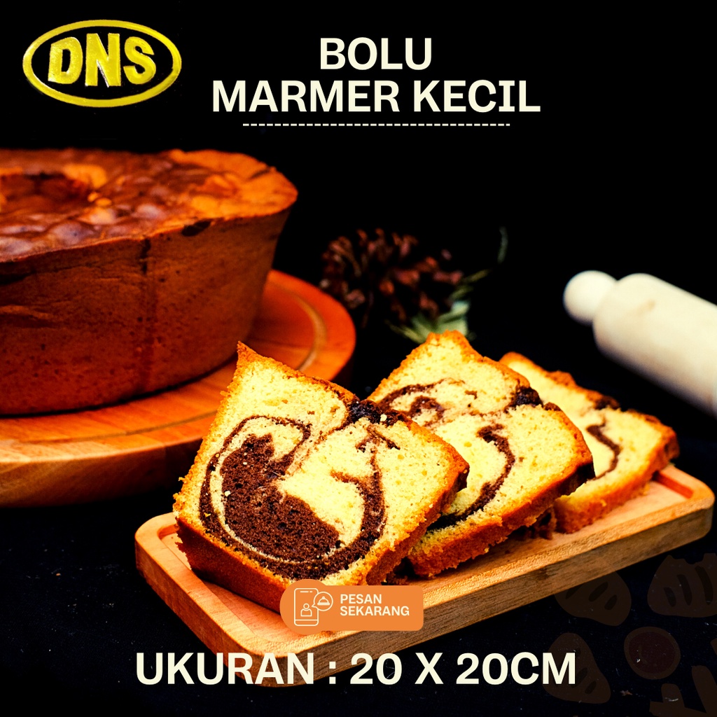 

Bolu Marmer 20x20cm | Homemade Marmer Cake PREMIUM Wangi & Lembut