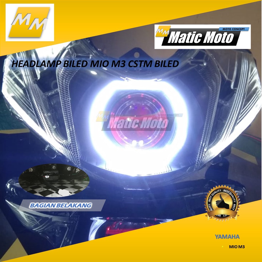 BILED MIO M3 CSTM HEADLAMP BILED PNP MIO M3