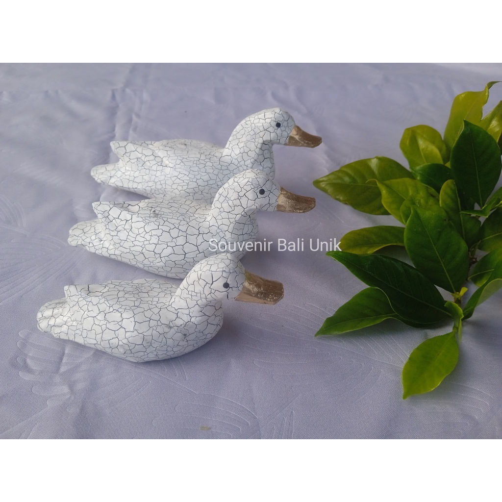 Kerajinan Dekorasi Bebek Mini Gaya Bereneng Isi 3Pcs Souvenir Bali Unik