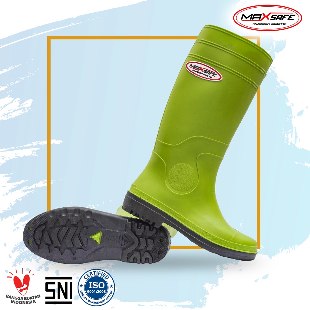 Toyobo Boots &amp; MaxSafe Boots Panjang Lemon Green