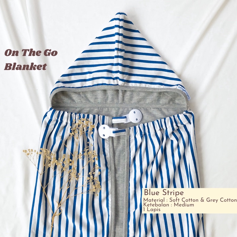 On The Go Blanket | 3 in 1 Baby Blanket | Selimut Topi Bayi G102