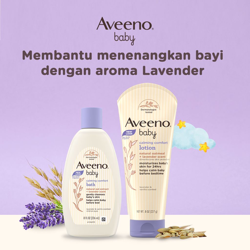 Aveeno Calming Comfort Bath / Sabun Mandi Bayi - 236ml