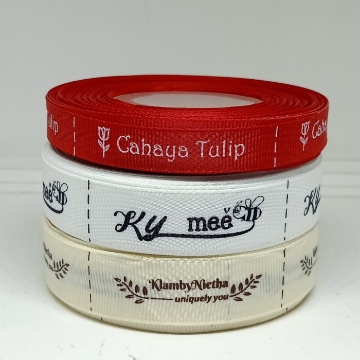 

Label Sablon Grossgrain Uk. 4 cm