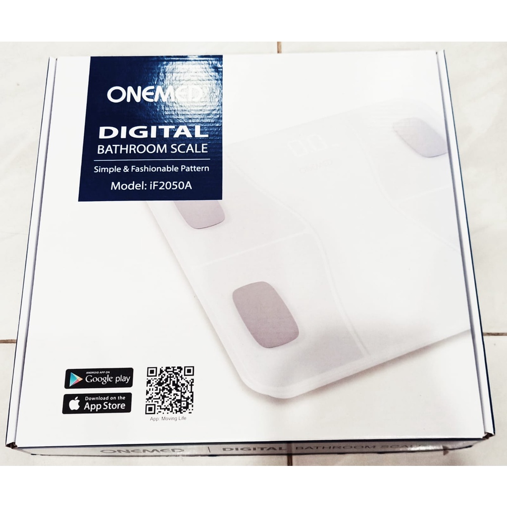 Timbangan Berat Badan Digital - 𝐌𝐞𝐫𝐤 𝐎𝐧𝐞 𝐌𝐞𝐝 Digital Bathroom Scale 𝐁𝐥𝐮𝐞𝐭𝐨𝐨𝐭𝐡 𝐈𝐅 𝟐𝟎𝟓𝟎𝐀