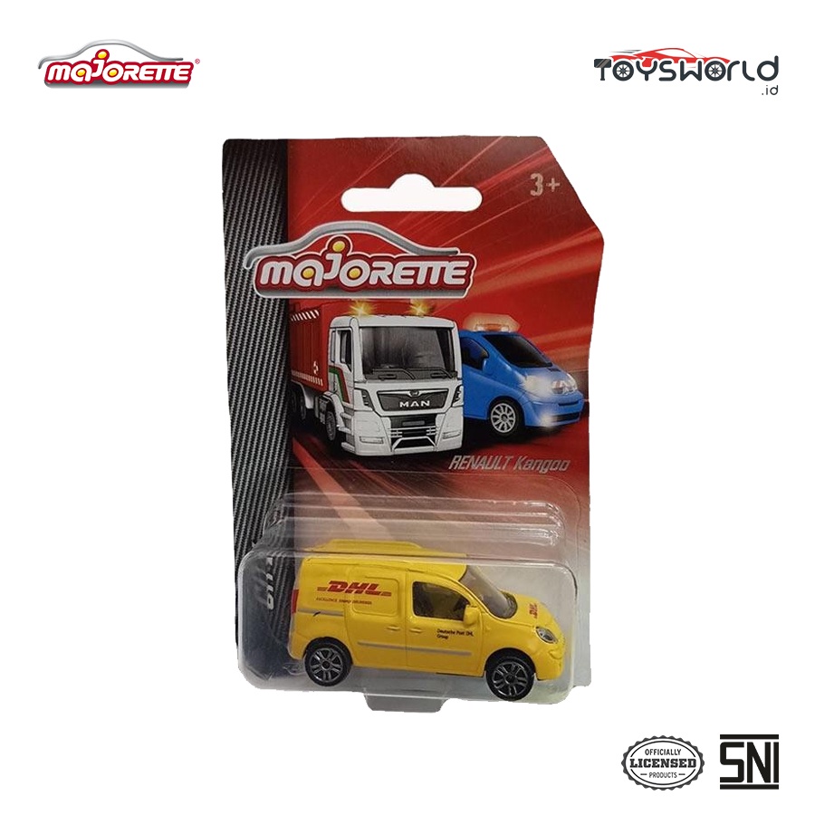 Majorette City Renault Kangoo DHL - Yellow - Mainan Anak