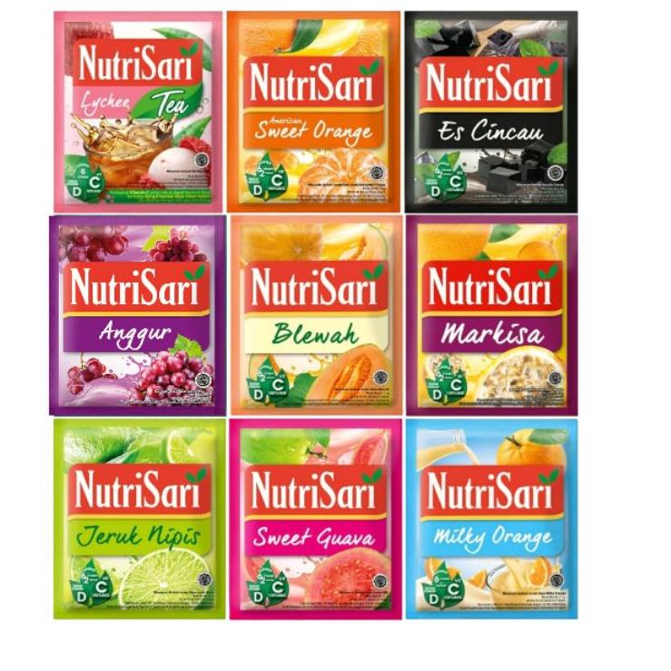

Ready Stok Nutrisari Minuman Serbuk aneka rasa 1 renceng [10 sachet]