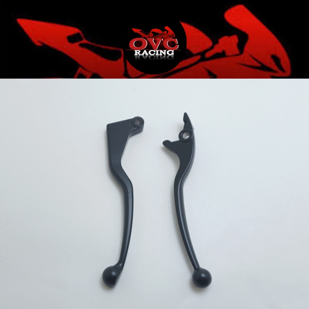 HANDLE REM FULL CNC SATRIA FU / TIGER / MEGA PRO / CB SATU SET HITAM KANAN KIRI