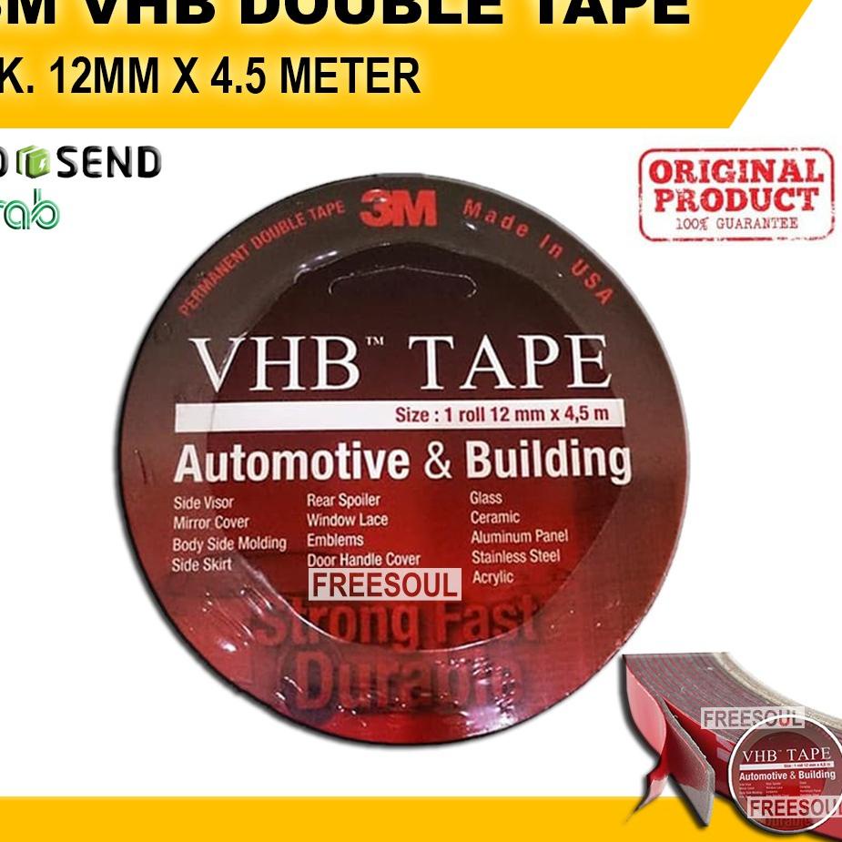 

Produsen Lem 3M VHB Double Tape Automotive 4900 Size 12 mm / 24 mm X 4.5m - Double Tape Mobil