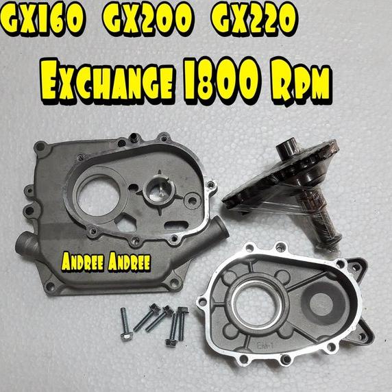 GX 160 200 220 Lower Exchange Transmission Transmisi Putaran Lambat 1800 rpm Honda GX160 GX200 GX220