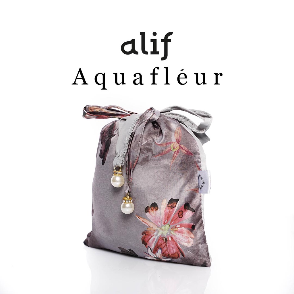 ALIF MUKENA MINI MOTIF PARASUT PREMIUM KOREA TRAVEL - GRAY VIOLET ( MKN-P02-006 )