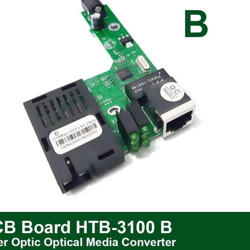 ℮ HTB 3100 Media Converter Fiber Optic Optic Board Only - HTB B ✭