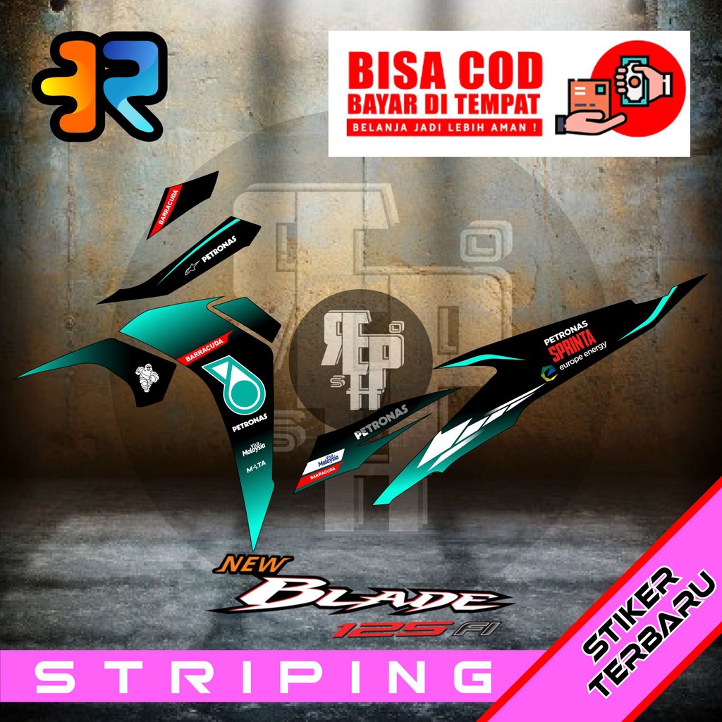 Striping Blade New Variasi Desain Petronas Stiker