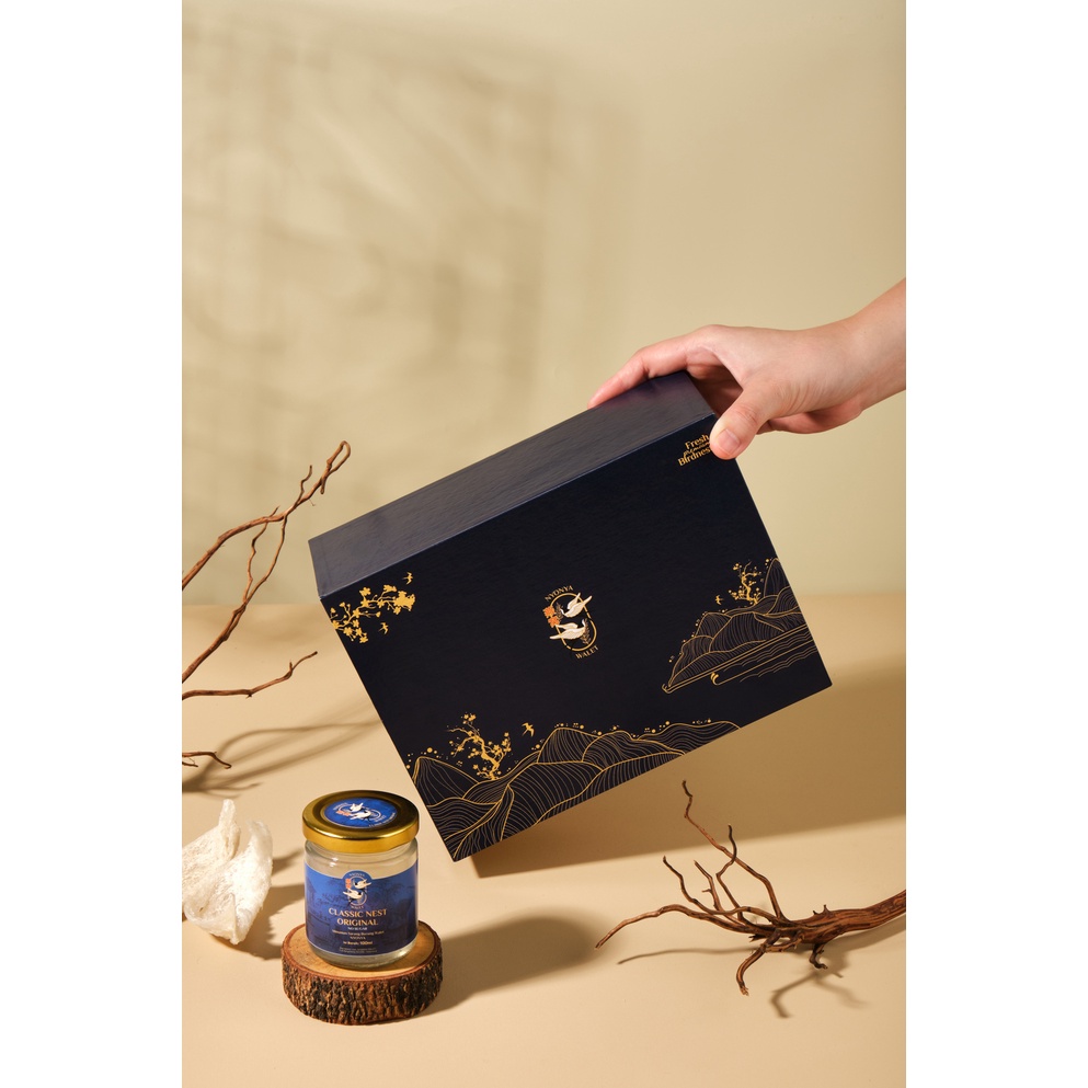 

Sarang Burung Walet - Bird's Nest Premium by Nyonya Walet - Fuji Gift Box Edition - Isi 6