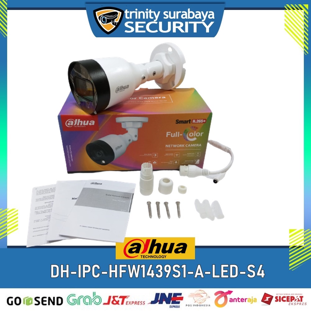 CCTV IP Cam DAHUA Fullcolor Built-in Mic 4MP Outdoor Trinity