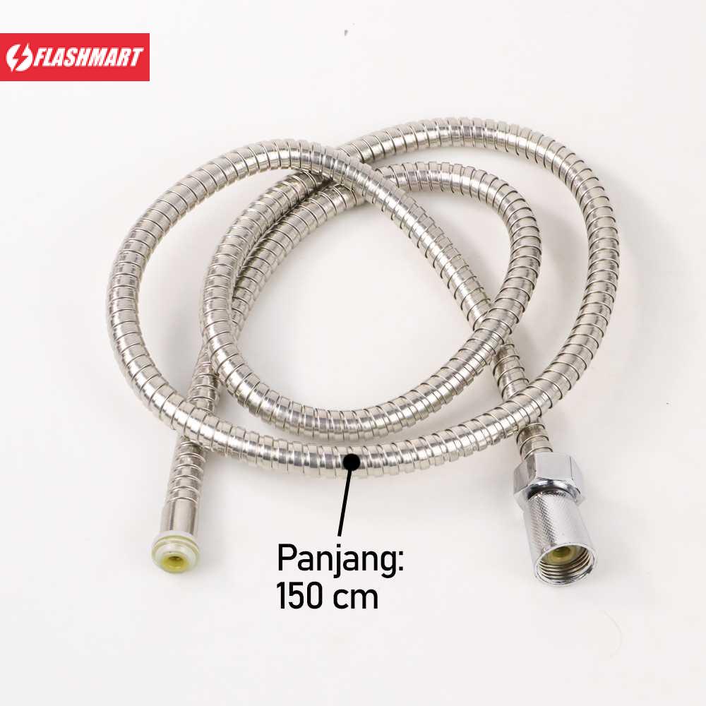 Flashmart Selang Shower Fleksibel Universal Shower Hose 1.5 Meter - SM15