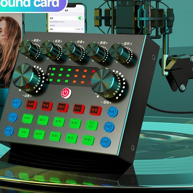 ✤ Specialbox V8S SoundCard Bluetooth Audio Usb External - SoundCard v8 plus ֍