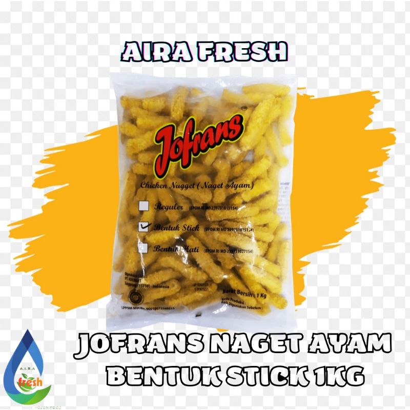 

Jofrans Naget Ayam Bentuk Stick 1kg Chicken Nugget Jofran