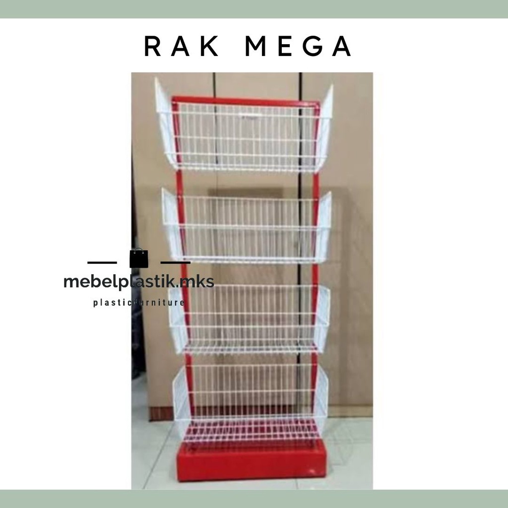 Rak Pajangan Rak Jualan Mega Master Rak Supermarket Rak Chiki