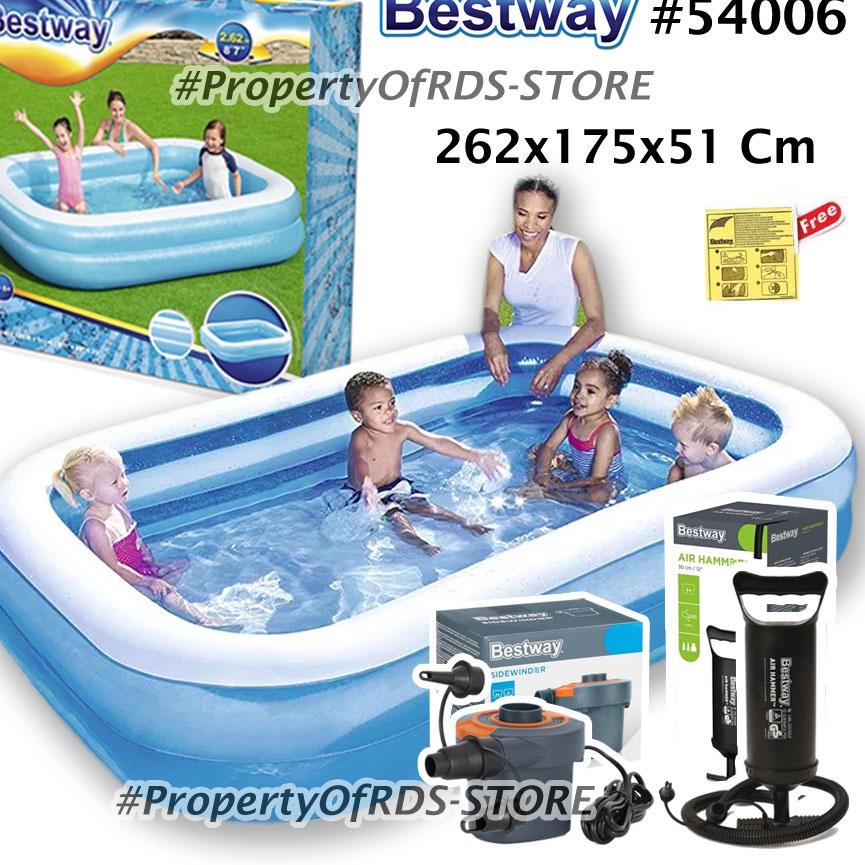 HARGA SPESIAL Bestway 54006 Kolam Renang Anak / Dewasa Murah Jumbo 2 Meter Rectangular Pool