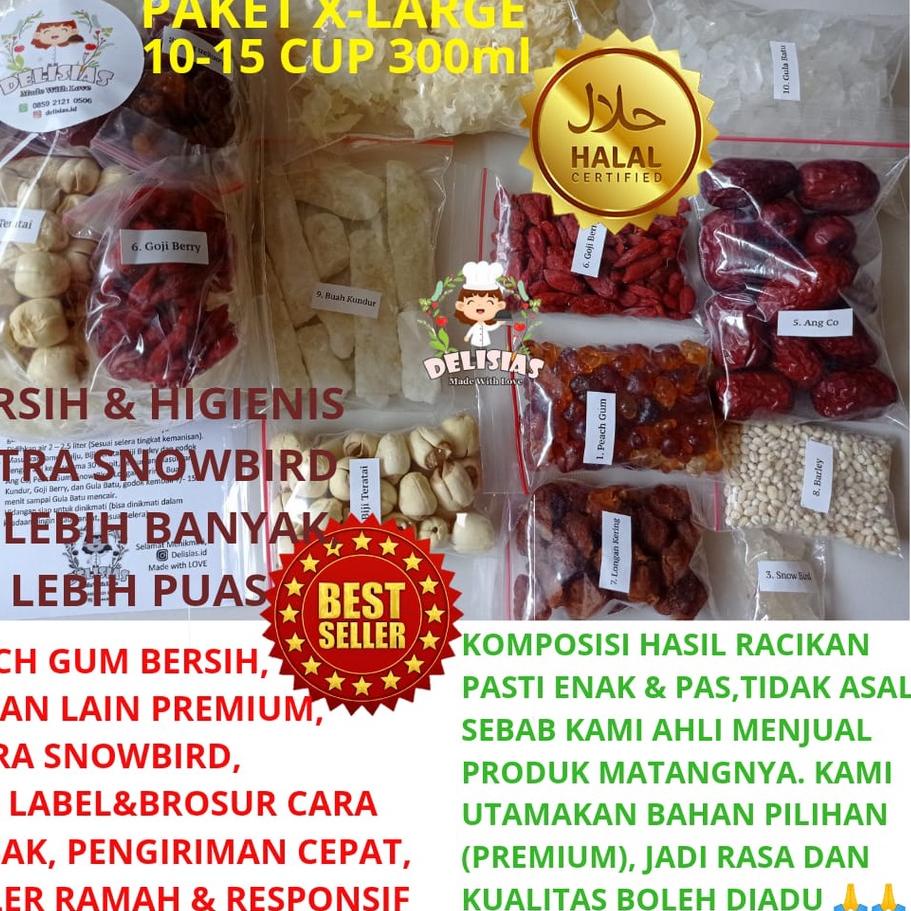 

◄ Peach Gum TERBANYAK!Paket XL 475G++ 10-15 CUP Ukuran 300ML ✴